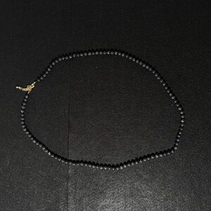 Sophisticated Black Beaded Necklace